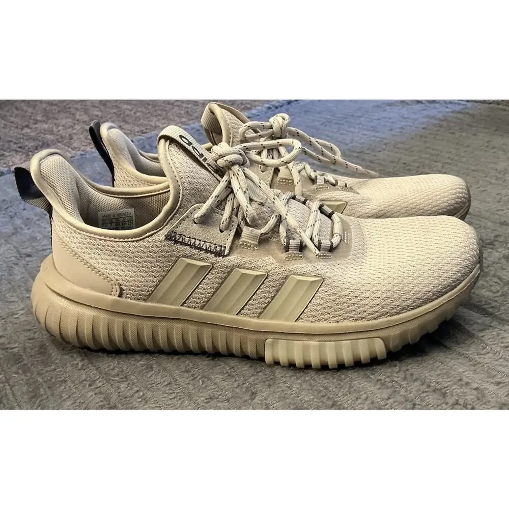 adidas Kaptir 4.0 Wonder Beige/Charcoal Low Top Lace-Up Sneaker 7.5 Men’s